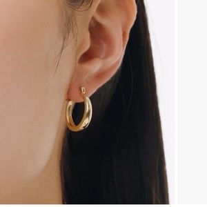 Ana Luisa VENUS Endless Gold Hoop Earrings